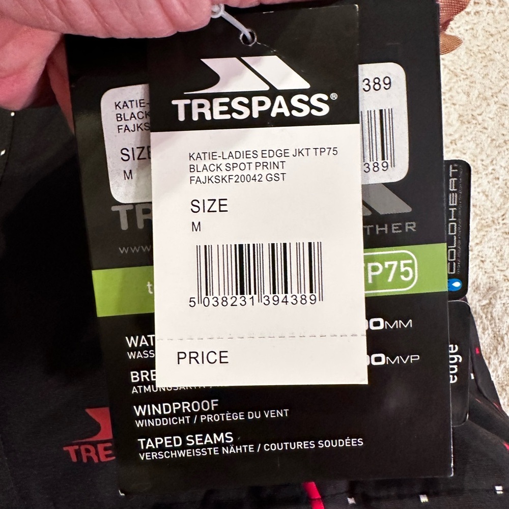 NWOT Trespass Technical Performance TP75 Jacket - Picture 12 of 16